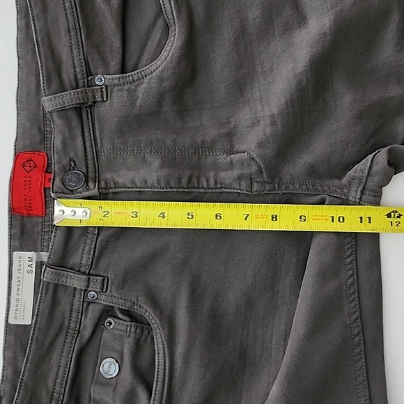 Point Zero Men's Hybrid Sweat Jeans Grey Denim Stretch Size 36 × 34 - Picture 14 of 16